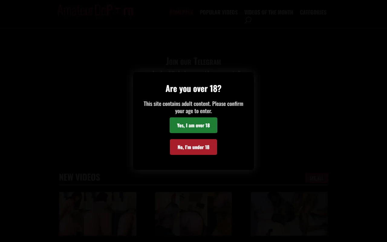 Screenshot of Amateurdoporn